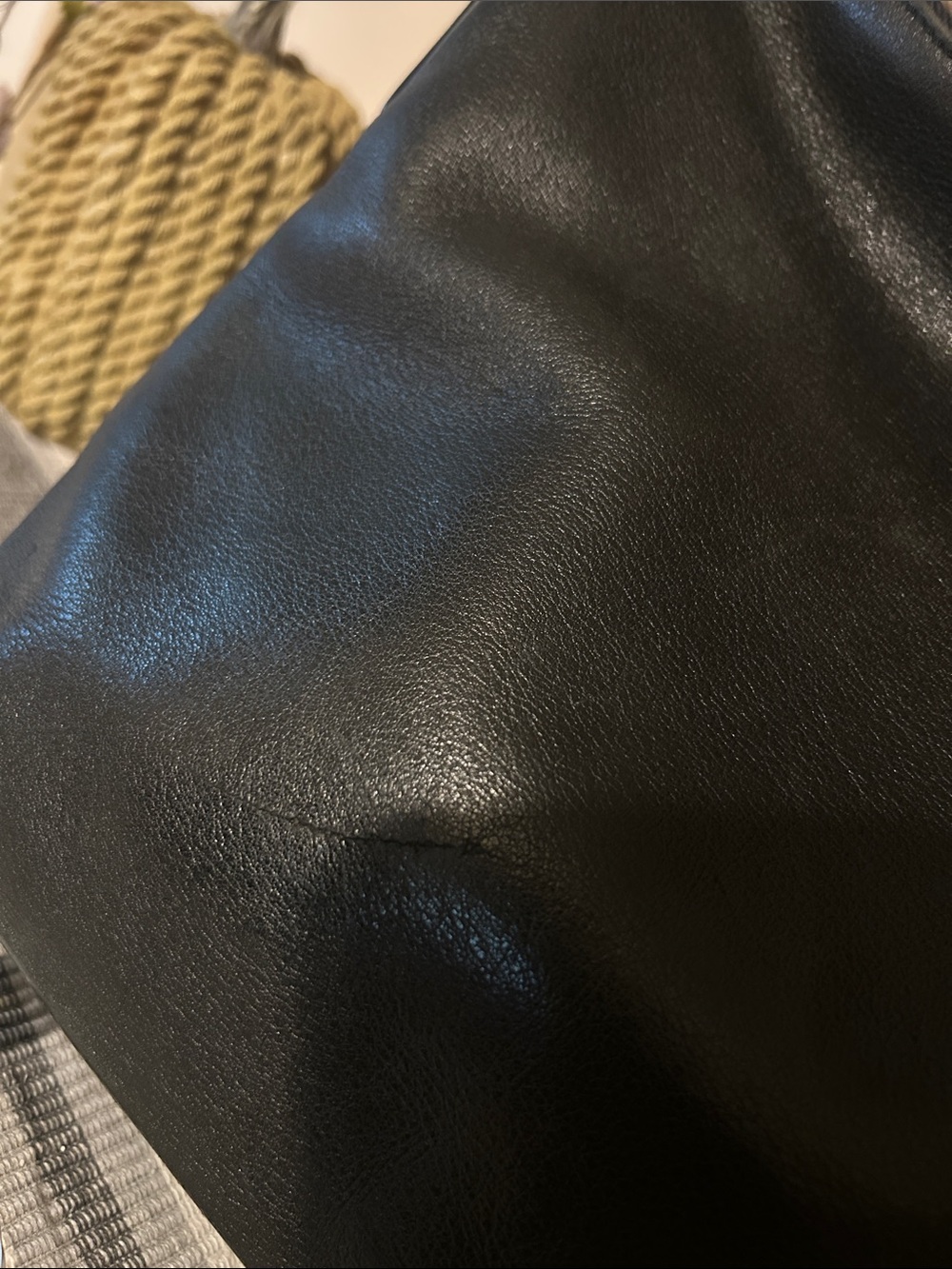 Vintage Coach Hamptons Black Leather Hobo Bag Style 9326 - Picture 4 of 7